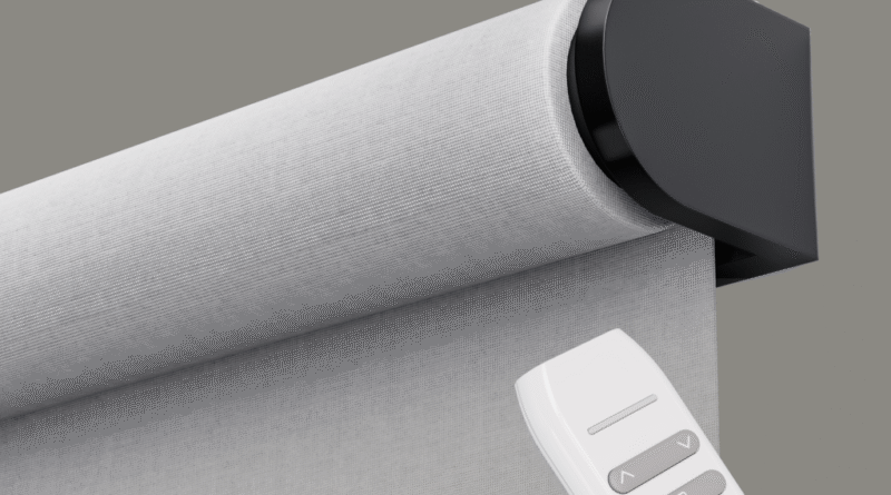 GE smart shade header and remote