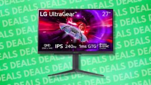 LG UltraGear 27GR83Q-B gaming monitor deal