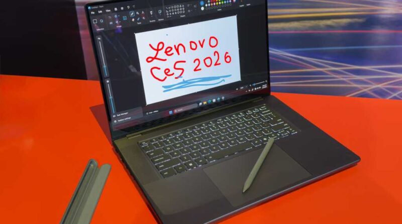 Lenovo Yoga Pro 9i Aura Edition at CES 2026