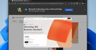 Microslop web extension screenshot