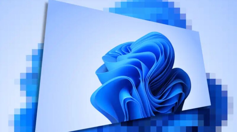 Windows 11 background light skewed and pixelated