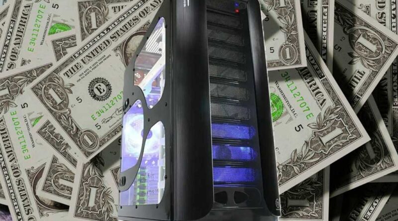PC desktop on top of money tariff