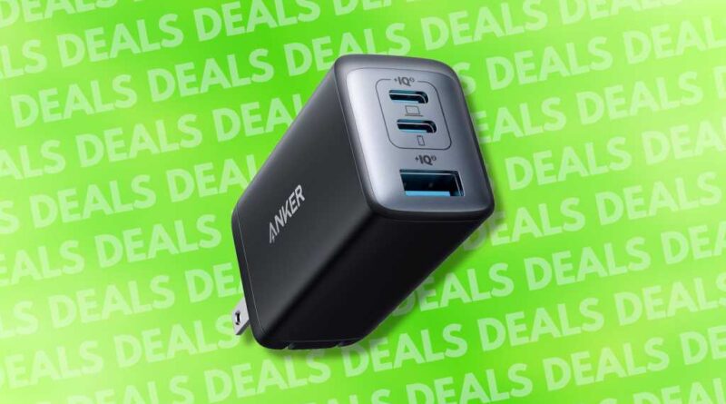 Anker Nano 65W 3-port USB wall plug charger block deal