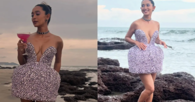 Sayani Gupta`s metal dress worth Rs 1.67 lakh left her with paper cuts