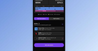StreamWolf main menu showing various streaming subscriptions
