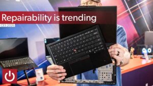 Lenovo ThinkPad laptop repairability trend at CES 2026