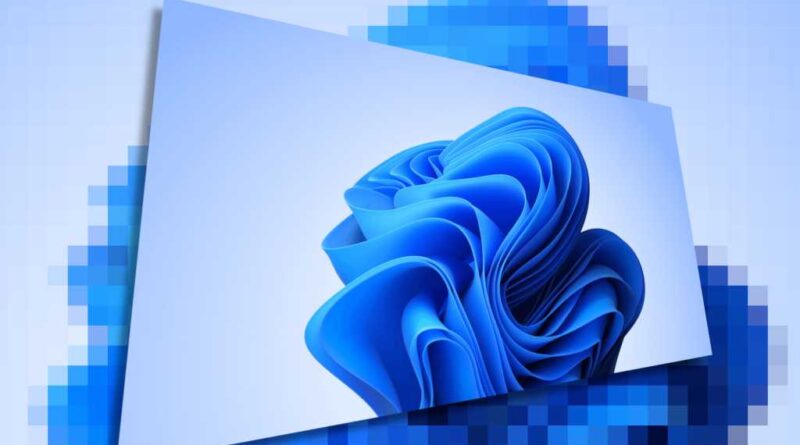 Windows 11 background light skewed and pixelated