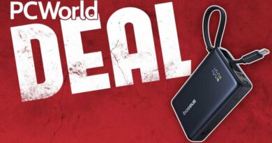 Baseus Picogo 10K built-in USB-C cable power bank PCWorld deal