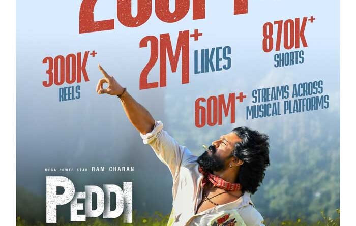Ram Charan Latest Hit Chikiri Chikiri Smashes Global Records