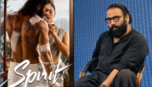 Sandeep Vanga on Spirit poster