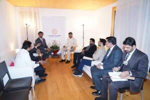 AP CM Chandra Babu-Lokesh promote AP at WEF Davos