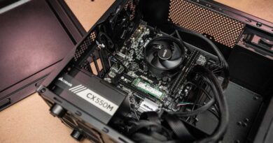 budget gaming pc with its side panel off and components showing