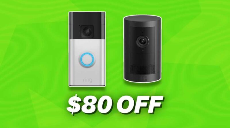 Ring Battery Doorbell and Outdoor Cam Plus bundle deal