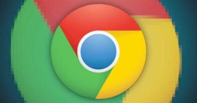 Chrome logo on pixelized Chrome logo