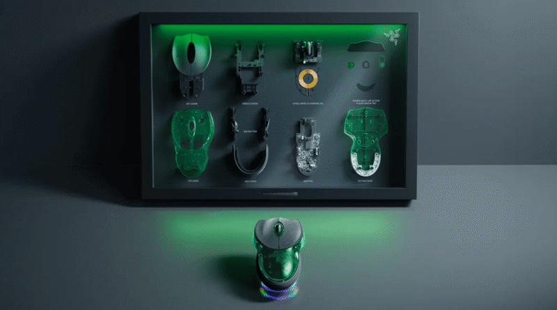 Razer Boomslang anniversary edition with display case.