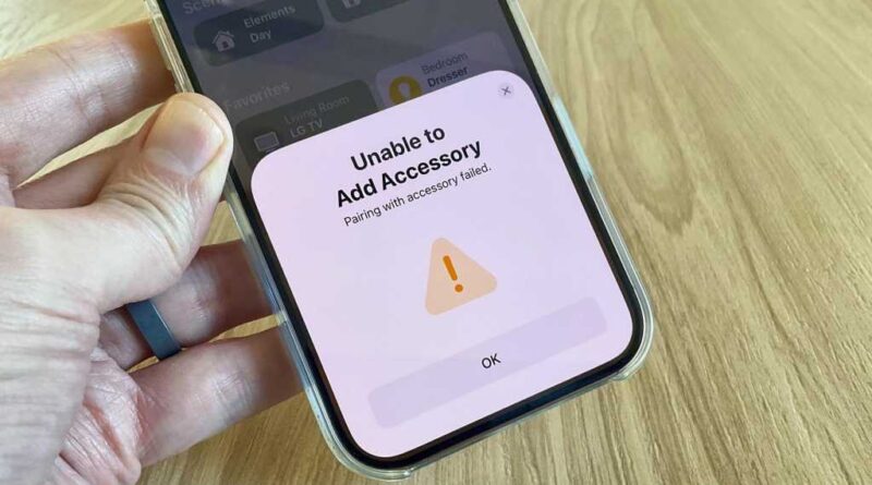 Apple Home unable to connect