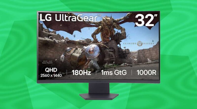 LG UltraGear 32GS60QC-B gaming monitor deal