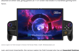 Lenovo Legion Go Fold Concept
