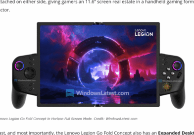 Lenovo Legion Go Fold Concept