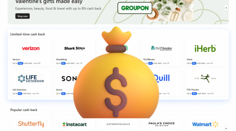 Microsoft Cashback with stores behind it