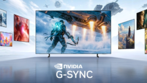 Samsung TVs with Nvidia G-sync promo image OLED