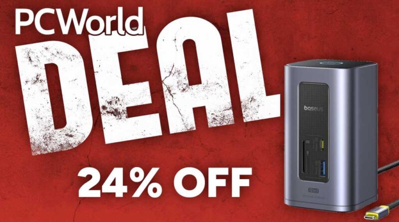 Baseus 12-port laptop docking station PCWorld deal