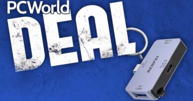 Benfei 3-port USB-C hub keychain PCWorld deal