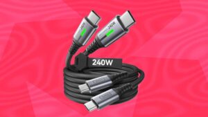 Iniu 240W USB-C charging cable 2-pack deal