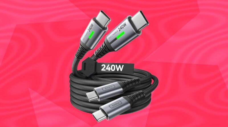 Iniu 240W USB-C charging cable 2-pack deal