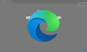 Microsoft Edge logo superimposed over a Chrome window