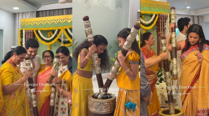 Allu Sirish pre wedding celebrations in fullswing