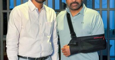 Why is Mega Star wearing a hand belt