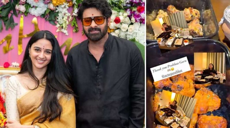 Prabhas gives a feast to Imanvi Ismail