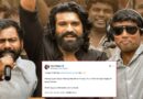 Ram Charan surprises Rathnavelu on B-Day on Peddi sets