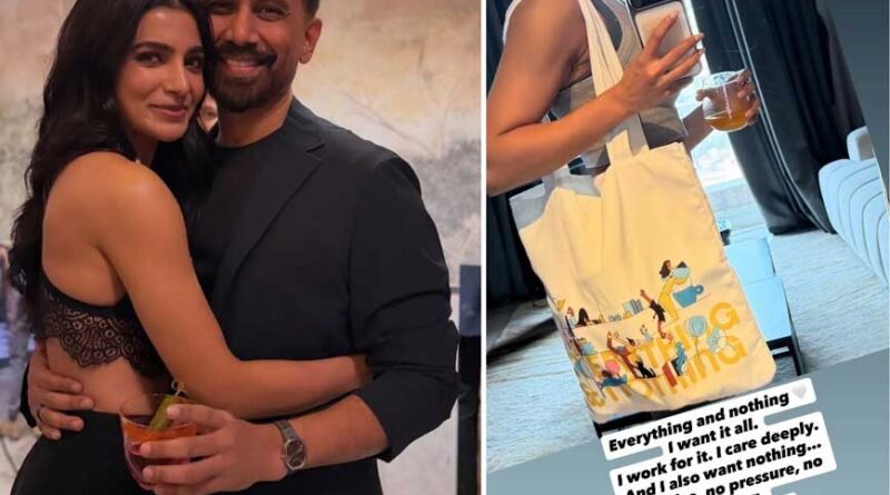 Samantha Latest Post About Balanced Life After Marrying Raj Nidimoru