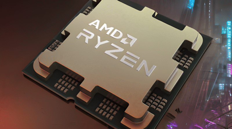 AMD Ryzen logo with a cyberpunk flair