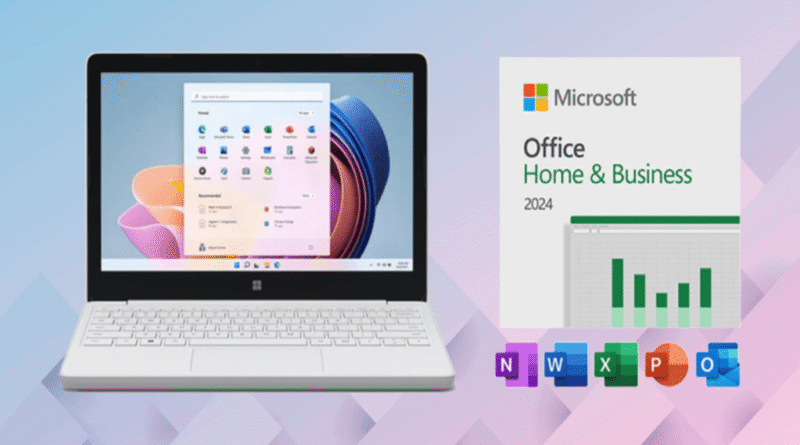 Microsoft Office 2024 Home & Business for Mac or PC Lifetime License + Microsoft Surface SE 11.6″ Laptop (Open Box)