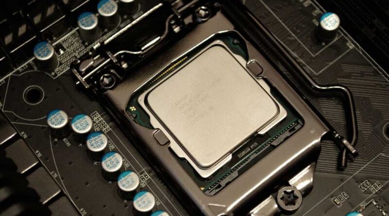 Intel Core-i5 2500 CPU in a motherboard