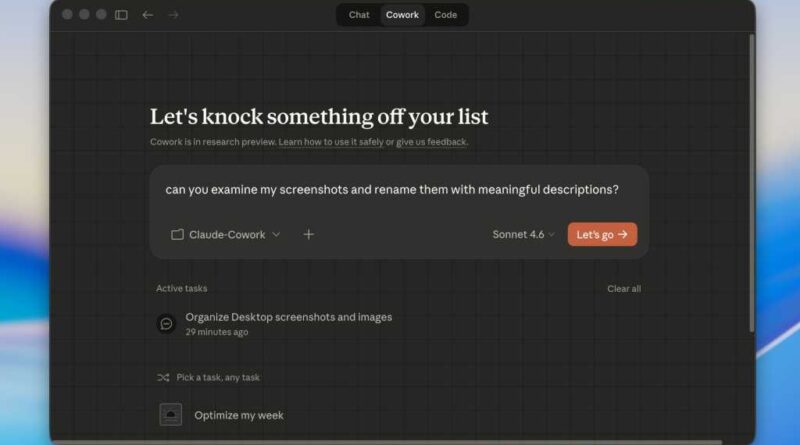 Claude Cowork on a Mac