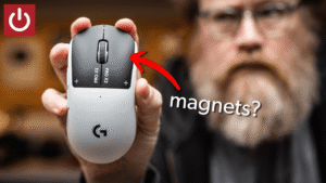 Logitech Pro X2 Superstrike mouse (Will Smith in the background)