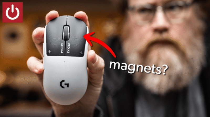 Logitech Pro X2 Superstrike mouse (Will Smith in the background)