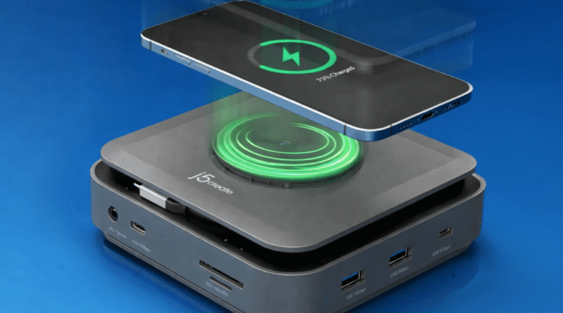 J5Create wireless charger docking station