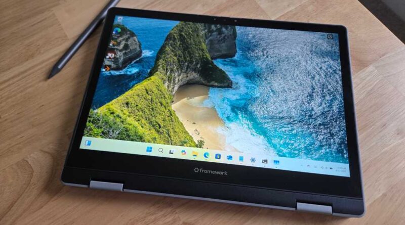 Framework Laptop 12 lying flat