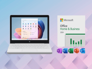 Microsoft Office 2024 Home & Business for Mac or PC Lifetime License + Microsoft Surface SE 11.6″ Laptop (Open Box)