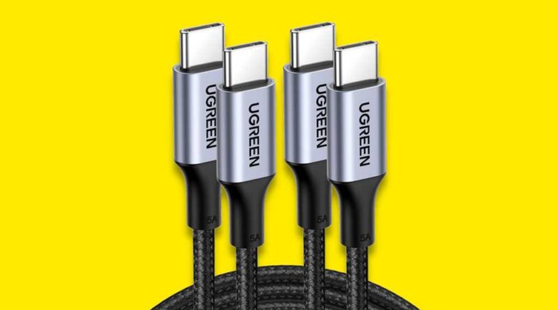 Ugreen 100W USB-C cable 2-pack deal