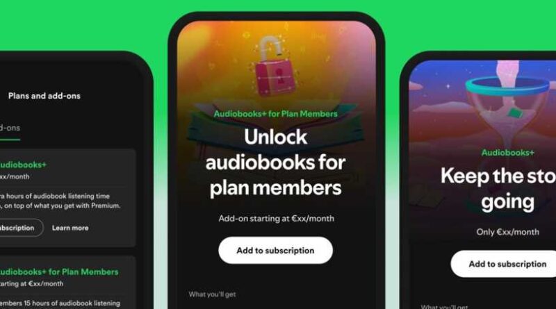 spotify audiobook add on