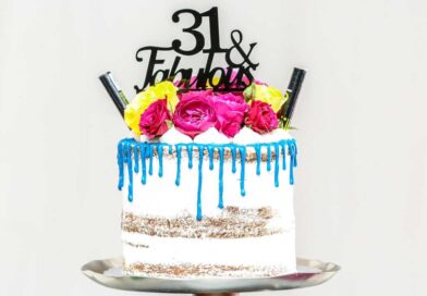 Birthday cake with age