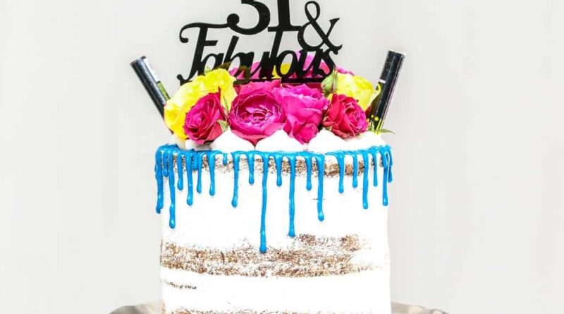 Birthday cake with age