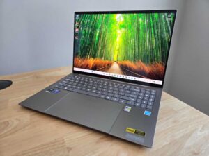 Acer Swift 16 AI angled