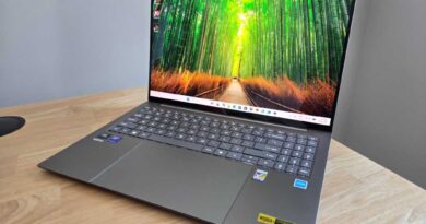 Acer Swift 16 AI angled